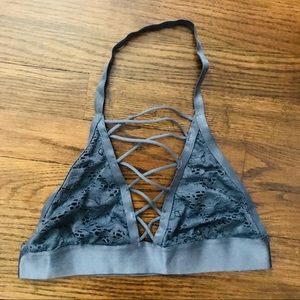 Urban Outfitters Dark Gray/Blue Bralette